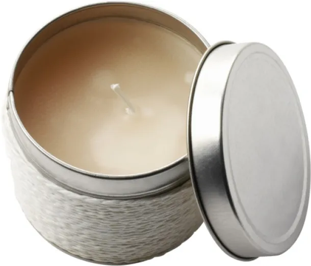  Tin with scented candle Zora Bijela