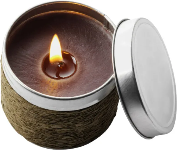  Tin with scented candle Zora brown