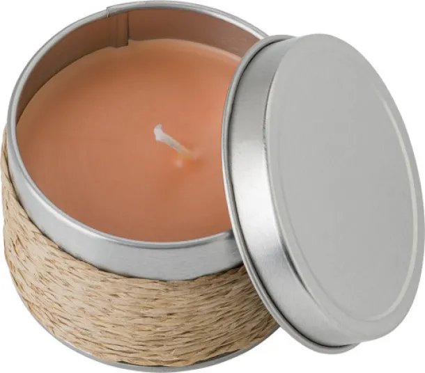  Tin with scented candle Zora khaki