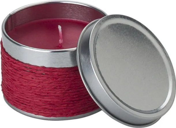  Tin with scented candle Zora Crvena