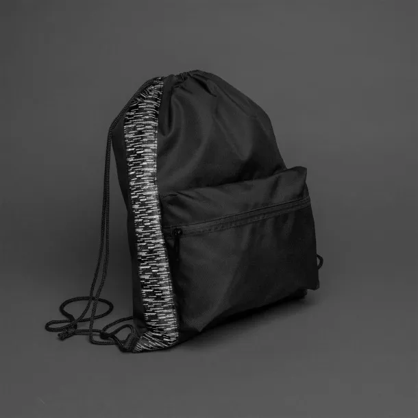  AWARE™ RPET Reflective drawstring backpack - XD Collection Black 