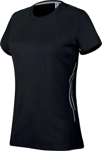  LADIES' SHORT SLEEVE SPORTS T-SHIRT - Proact Black Light Grey