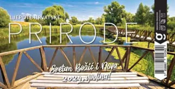  "PRIRODA" 13 sheets, format: 20,5x14,5 cm, desk calendar, envelope, P/50 Color