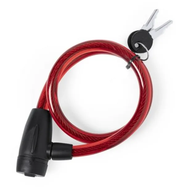  Waterproof bicycle padlock red