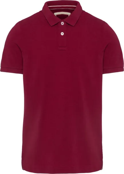  MEN'S VINTAGE SHORT SLEEVE POLO SHIRT - Kariban Red