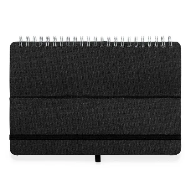  RPET notebook approx. A5, phone stand, tablet stand black