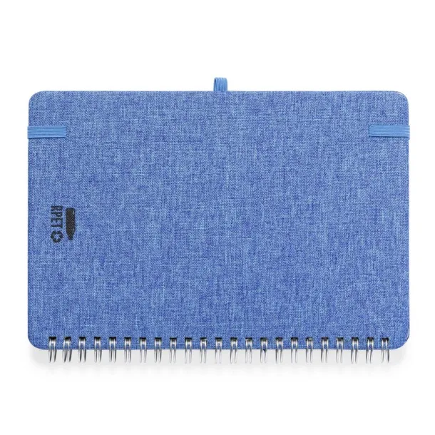  RPET notebook approx. A5, phone stand, tablet stand blue