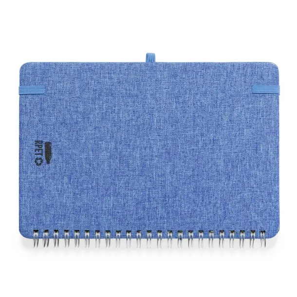  RPET notebook approx. A5, phone stand, tablet stand blue