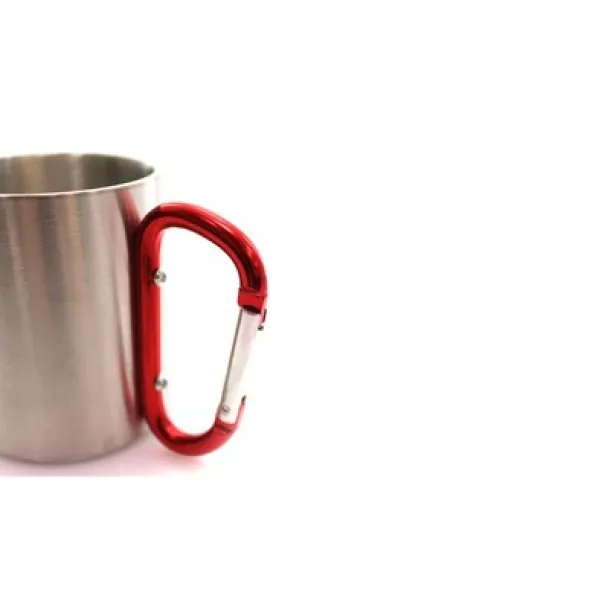  Mug 200 ml with carabiner Crvena