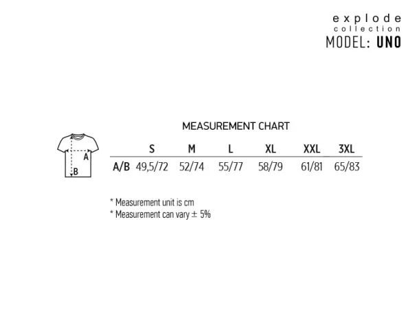UNO Muška pamučna polo majica, 180 g/m2 - EXPLODE Crna