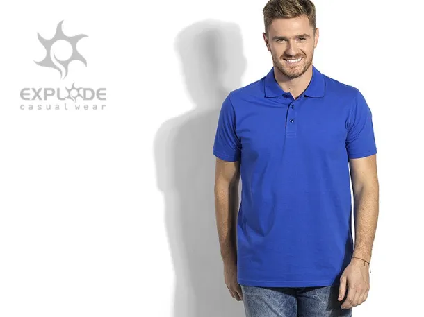 UNO Muška pamučna polo majica, 180 g/m2 - EXPLODE Kraljevsko plava