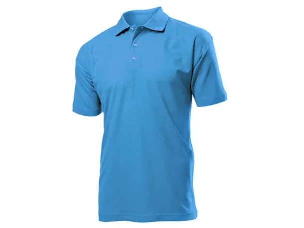 UNO men’s jersey polo shirt - EXPLODE Turquoise