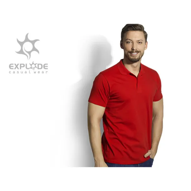 UNO men’s jersey polo shirt - EXPLODE Red