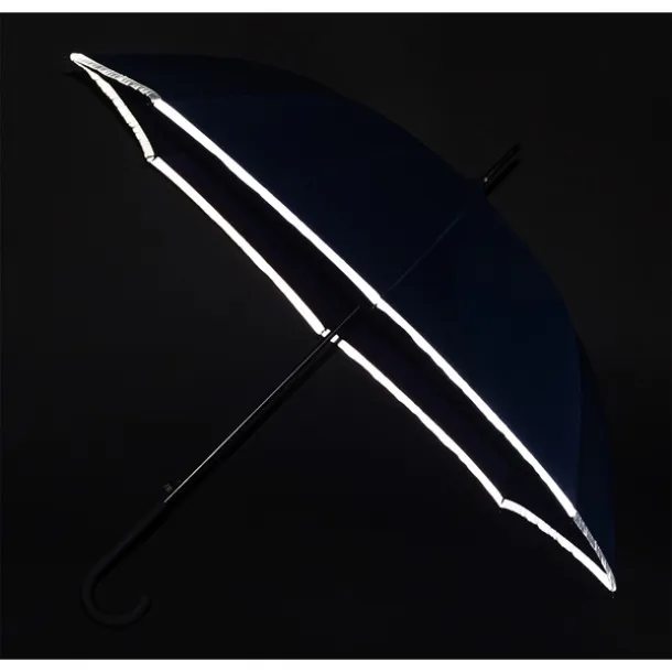 REFU umbrella with reflective tape Black