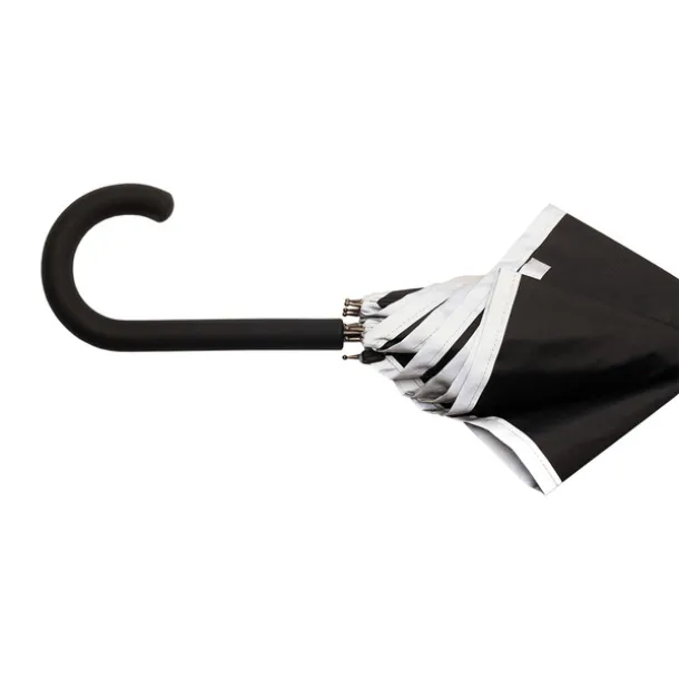 REFU umbrella with reflective tape Black