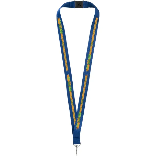 Lago lanyard with break-away closure Navy Blue