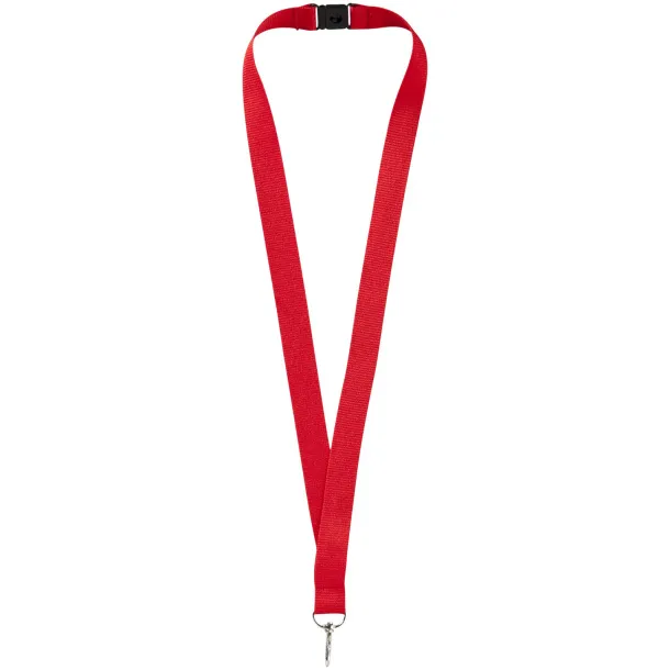 Lago lanyard with break-away closure - Unbranded Red