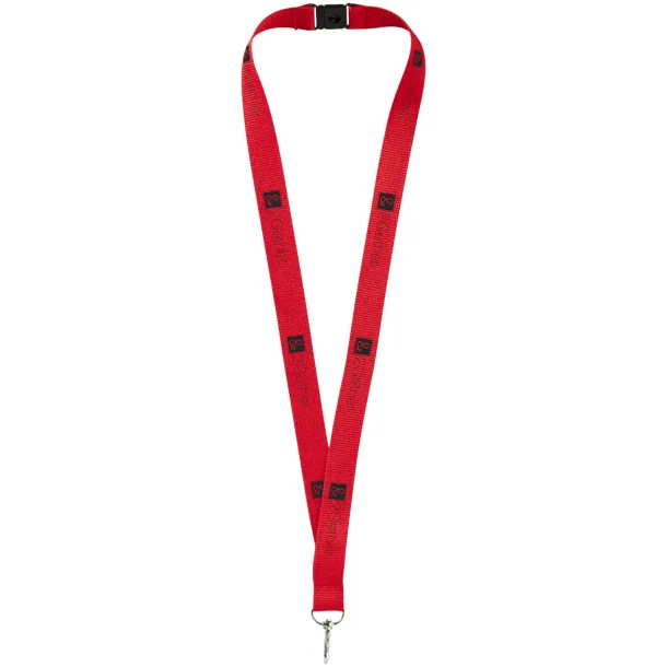 Lago lanyard with break-away closure Red