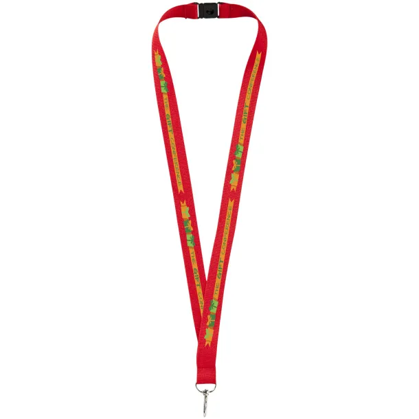 Lago lanyard with break-away closure Red