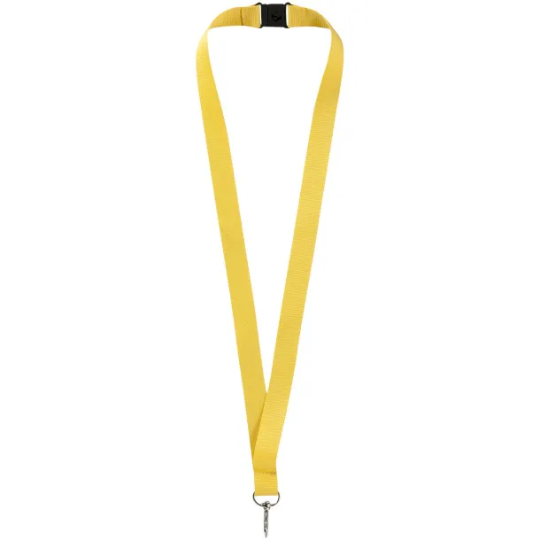 Lago lanyard with break-away closure - Unbranded Yellow