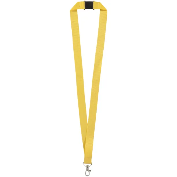 Lago lanyard with break-away closure - Unbranded Yellow