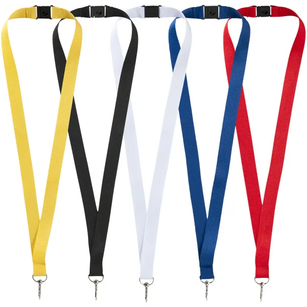 Lago lanyard with break-away closure - Unbranded Yellow