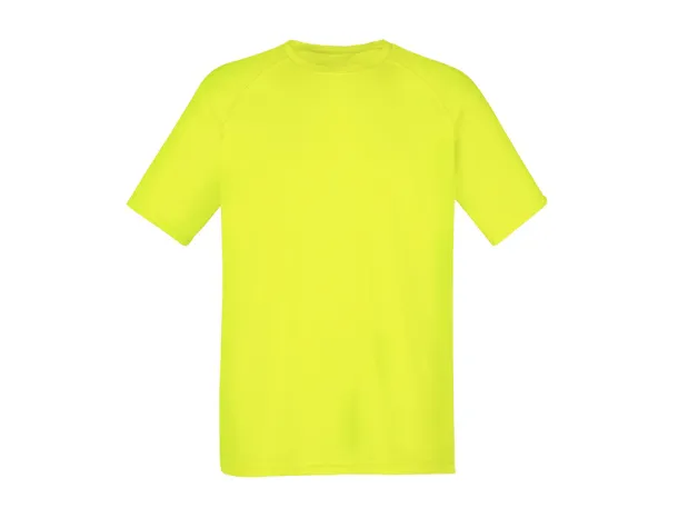 RECORD KIDS Kids sports T-shirt. 100% polyester - EXPLODE Neon žuta