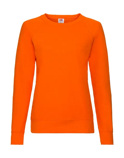  Ženski raglan pulover, 240 g/m² - Fruit of the Loom Narančasta