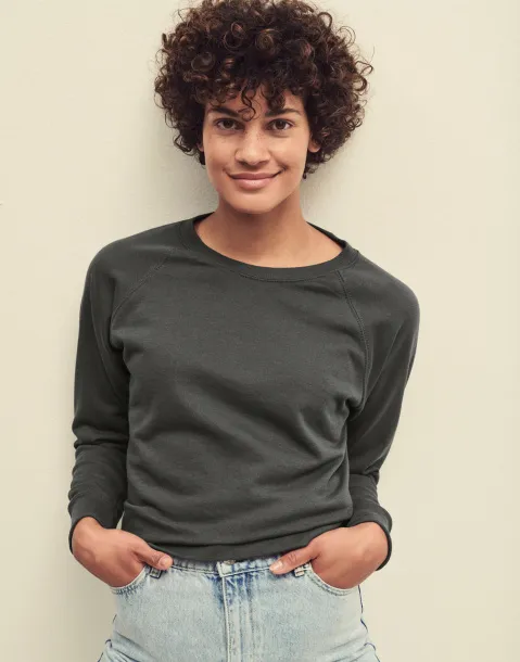  Ženski raglan pulover, 240 g/m² - Fruit of the Loom