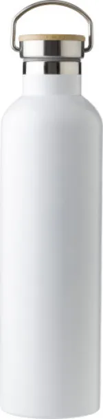 Damien Stainless steel double walled bottle Bijela