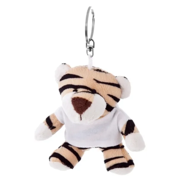 Orson Plush tiger, keyring light brown