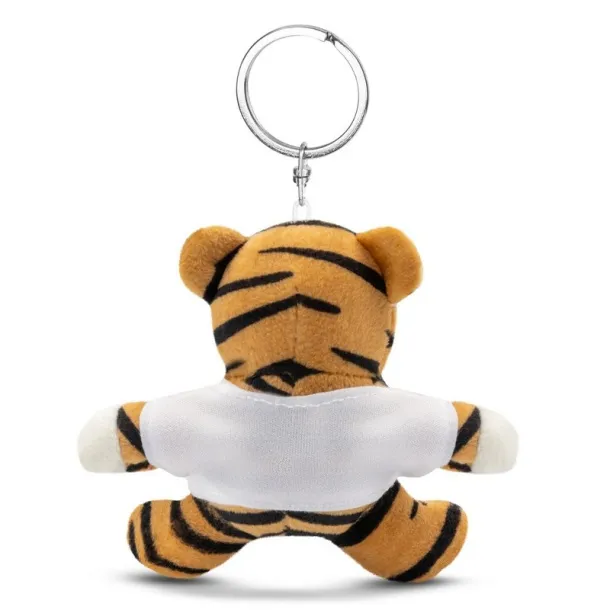 Orson Plush tiger, keyring light brown