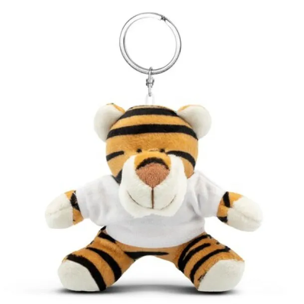 Orson Plush tiger, keyring light brown