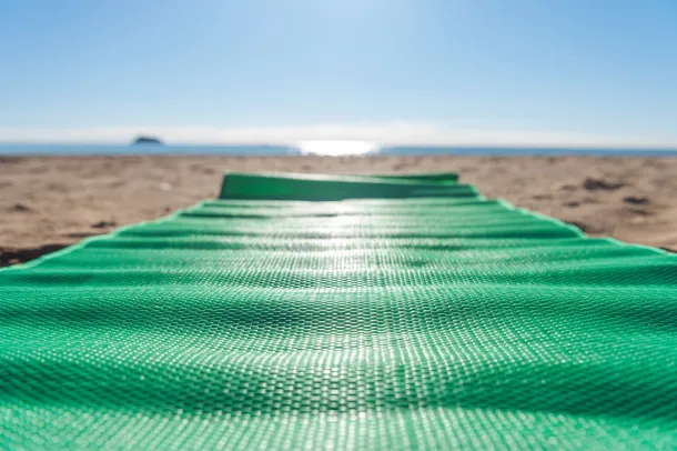 Reiven beach mat Green