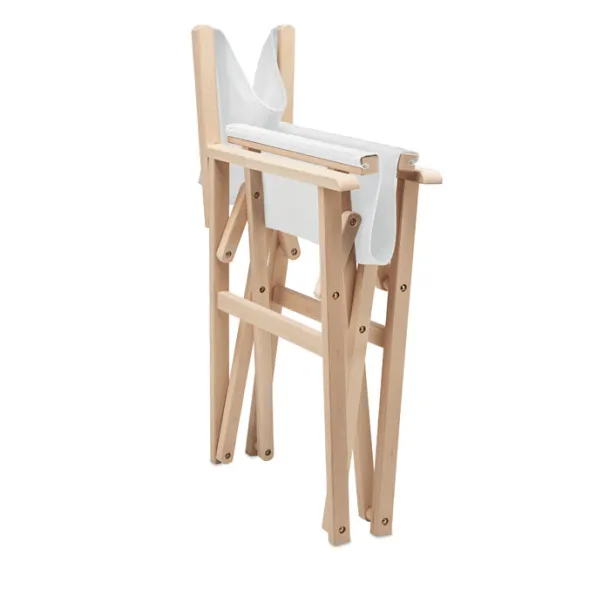 RIMIES Foldable wooden beach chair White