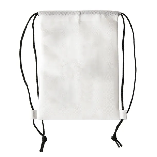 WHITE LINE BACK backpack with wax crayons White