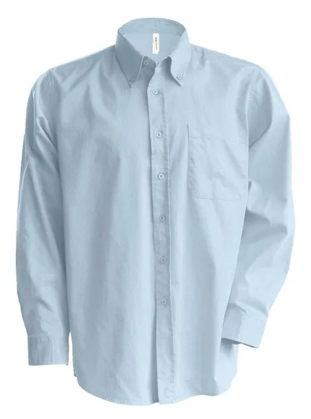  MEN'S LONG-SLEEVED OXFORD SHIRT - Kariban Oxford Blue