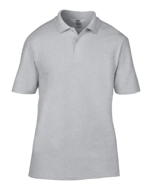  ADULT DOUBLE PIQUÉ POLO - Anvil Heather Grey