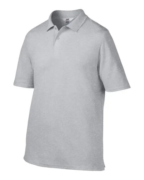  ADULT DOUBLE PIQUÉ POLO - Anvil Heather Grey