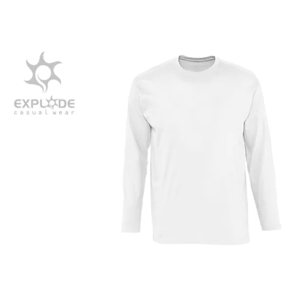 MAJOR Muška majica dugih rukava, 160 g/m2 - EXPLODE Bijela