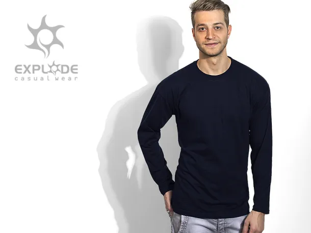 MAJOR Muška majica dugih rukava, 160 g/m2 - EXPLODE Crna