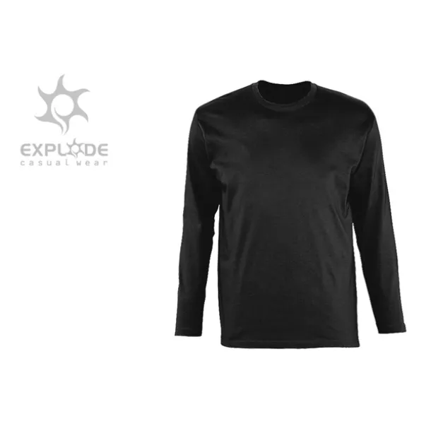 MAJOR Muška majica dugih rukava, 160 g/m2 - EXPLODE Crna