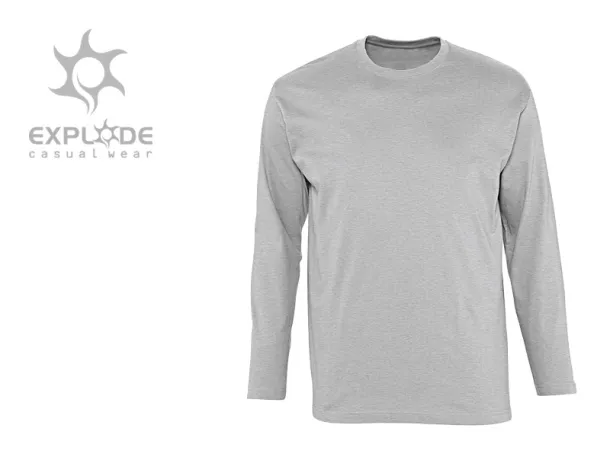 MAJOR men’s long sleeve shirt - EXPLODE Ash gray