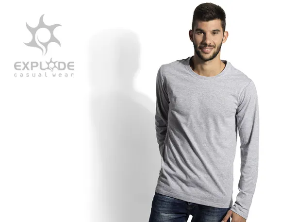 MAJOR men’s long sleeve shirt - EXPLODE Ash gray