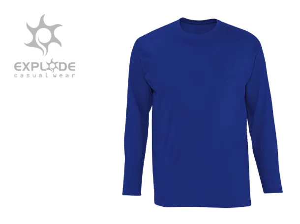 MAJOR men’s long sleeve shirt - EXPLODE Royal blue