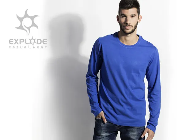 MAJOR men’s long sleeve shirt - EXPLODE Royal blue