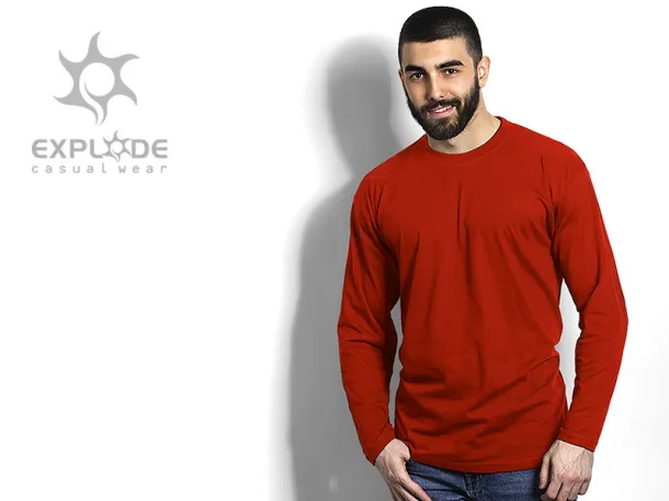 MAJOR Muška majica dugih rukava, 160 g/m2 - EXPLODE Crvena