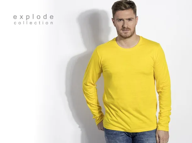 MAJOR men’s long sleeve shirt - EXPLODE Yellow