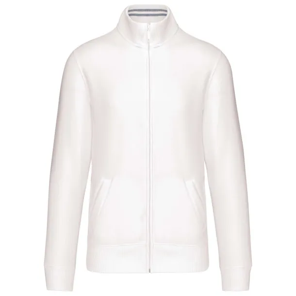  MEN'S FULL ZIP SWEAT JACKET - Kariban White