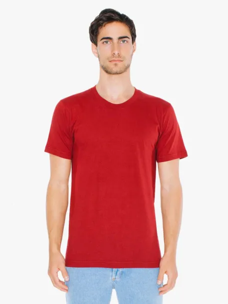  UNISEX FINE JERSEY SHORT SLEEVE T-SHIRT - American Apparel Cranberry